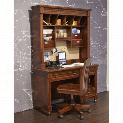 Legacy Classic Furniture 49200-6100-4920-620 0wendy Bellissimo Desk And Chest Inn Saddle Brown