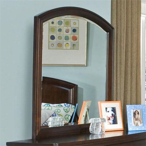 Legac Classic Furniture 9980-0300 Park City Arched Dersser Mirror In Dar Merlot