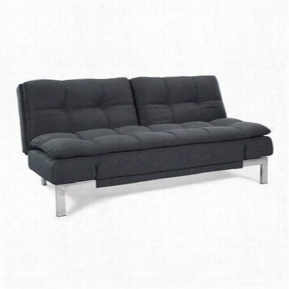 Lifestyle Solutions Sabocs3u4cc Serta Dream Convertible Boca Sofa In Charcoal