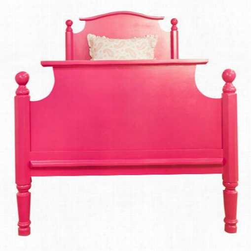 Newport Cottages Npc4070-rb Emily Queen Panel Bed In Rasberry