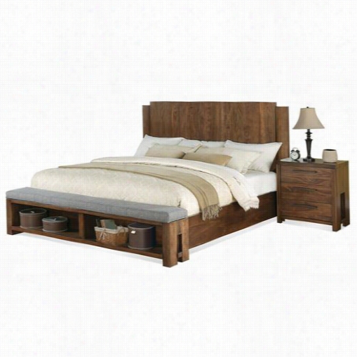 Rvierside 98880_98881-98882 T Erra Vista Caalifornia King Panel Bed With Benh