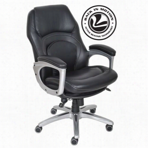 Serta At Home 4621 Back In Motion Hea Lth And Wellness Executive Office Chair In Black