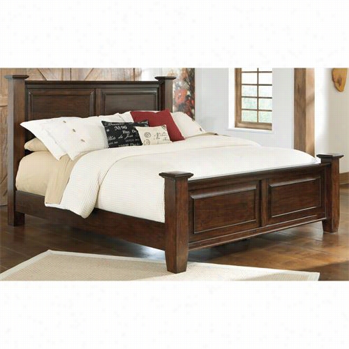 Signature Design Near To Ashley B695-5 0-b695-96-b695-93-b695-93 Hindell Park Qheen Bed With Nightstands