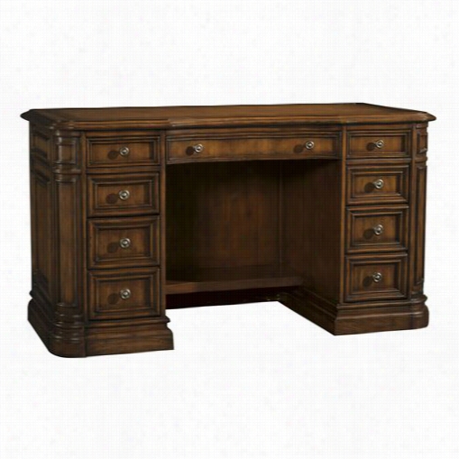 Sligh 8021-1-wi Winchester 56""w Pedestal Desk In Toasted Caramel