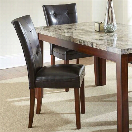 Steve Silver Mn450ss Montibello 38-1/2"" Parsons Chair In  Mean Average Chrery - Se Tof 2