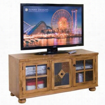 Snuny Designs  3378ro-56 Sedona Tv Console/sl Ate Panel In Rustic Oak