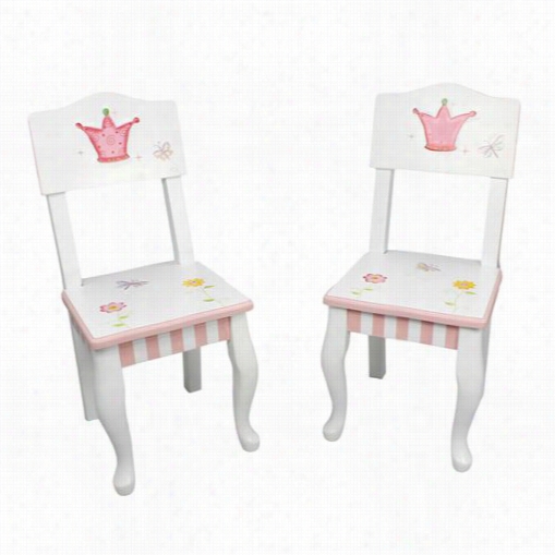 Teamson  W-7395a-2 Princess And Frog Set Of 2 Chairs