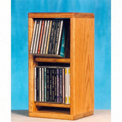 The Wood Shed 206 Solid Oak Dowel Cabinet For Cd's