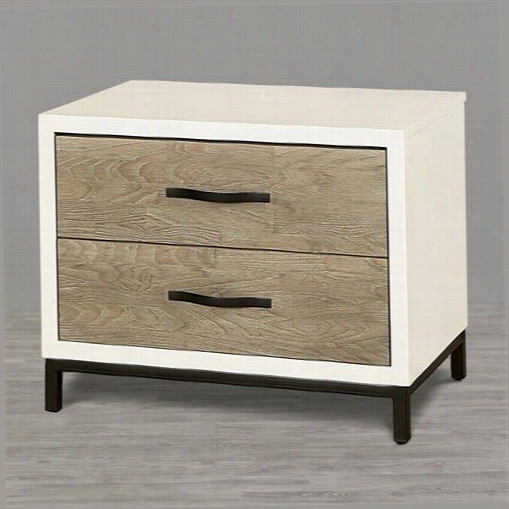 Universal Furnit Ure 219350 Spenc Er Nightstand In Gray-haired / Parchment