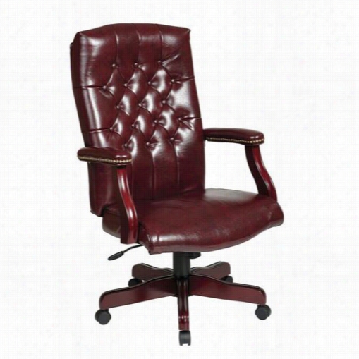 Worksmart Tex232-jt4 Traditional E Xecutive Chair Iith Padded Arms