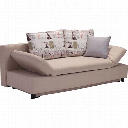 Zuo 900647 Serenity Sleeper Sofa In Beige