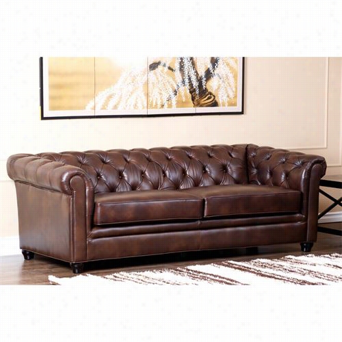 A Bbyson Living Ci-9193-brn-3 Foyer Premijm Italian Elather Sofa