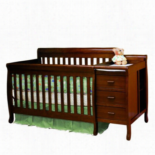 Afg Baby Furniture 518e Athena Kimberly Convertible Crib And Changer Combo Inespresso