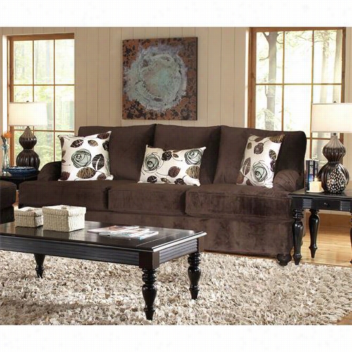 Chelsea Home Furniture 265700-30 Chloe Sofa In Bella Chocolate/tory Spa Pillows