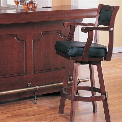 Coaster  Furniture 3079 Lambert Traditional Bar Stoool In Cherry