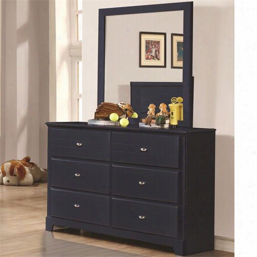 Coaster Furniture 400783-400784 Ashton 6 Drawers Dresser And Mirror