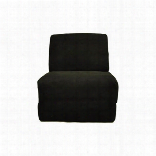 Fun Furnishnigs 51236p Black Micto Suede Teen Chair