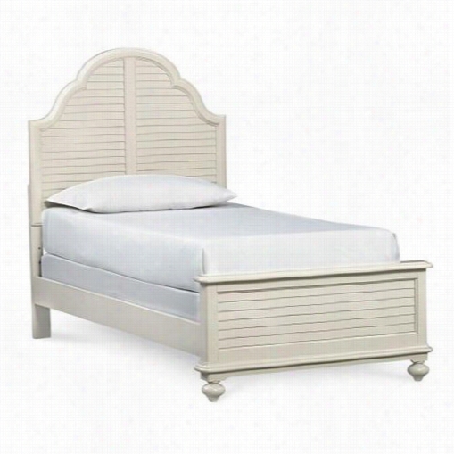 Lega Cy Classic Furniture 3832-4103k Wendy Bellissimo Twin Completepanel Bed In Seashell White