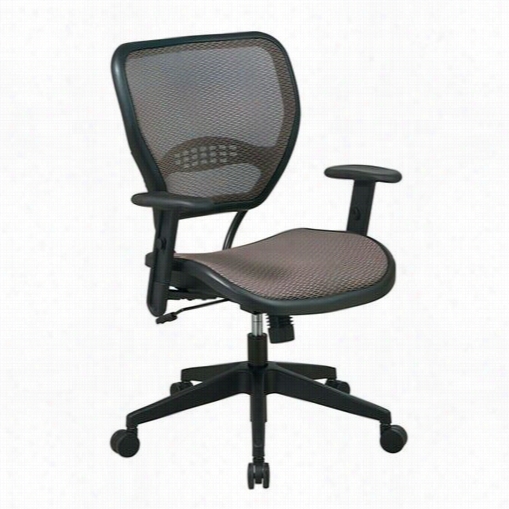 Space Seating 55-88n15 55 Series Latte Air Grid Seat And Back Deluxe Task Chair