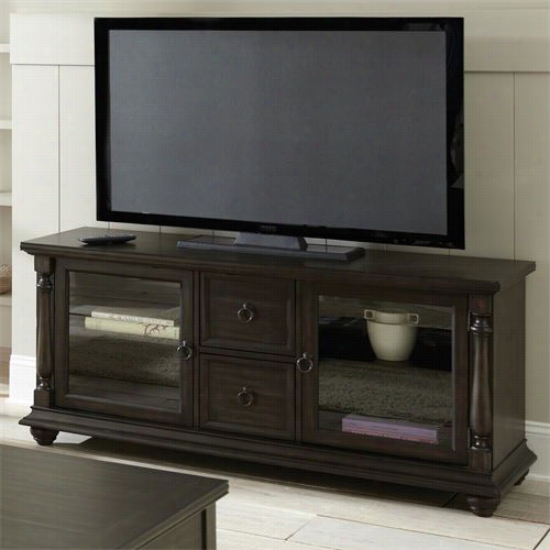 Stev Esilverr Ly00tv Leona Media Console In An Tiqued Charcoal