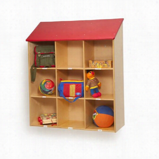 Whitney Brothers Wb6134 Red Roof Wall Storage In Natural