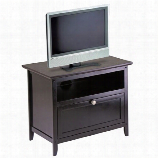 Winsome 92125 Zara Tv Stand In Dark Espresso