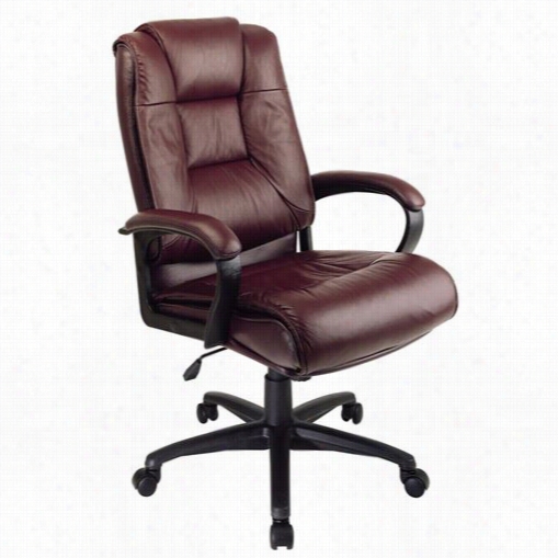 Worksmart Ex5162 Chief Magistrate High Back Glove Soft Leather Chair With Padded  Loop Arms