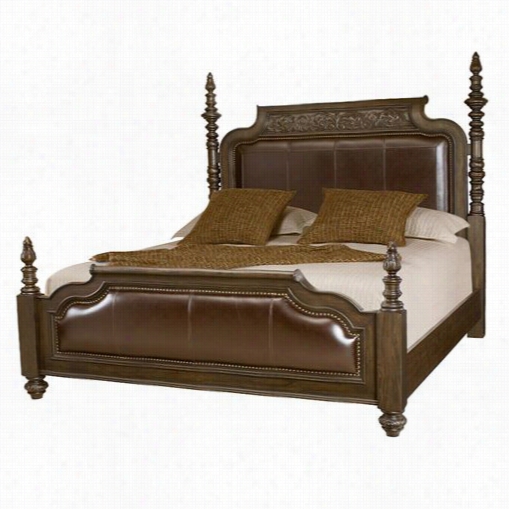 American Drew 410-326r Casalne King Upholst Ered Four Poster Bed In Espresso