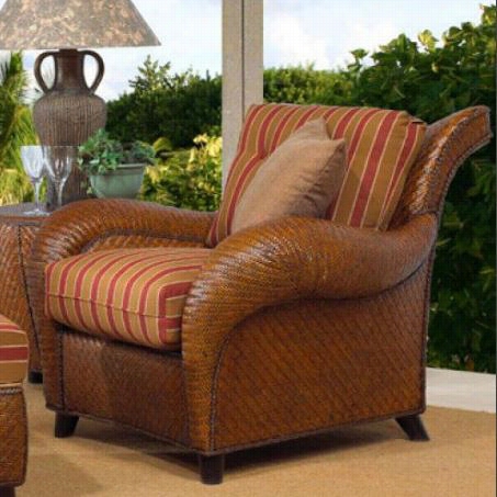 Boca Rattan 115001 Grand Bahamas Arm Chair Wih Cushion