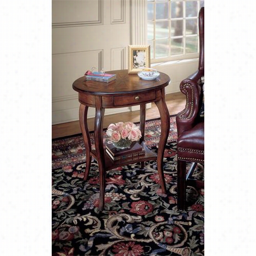 Butler0532024 Plantatin 24"&qu Ot;w Oval Accent Table In Cherry