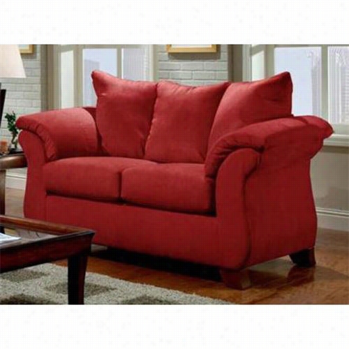 Chelsea Home Furniture 196702-srb Armstrong Loveseat In Sensations Red Brivk