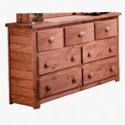 Chelsea Home Furniture 31007 7 Drawer Dressser Ni Mahogay Stain