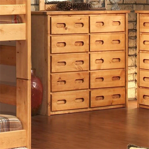 Chelsea Home Furniture  3544778 10 Drawer Dresser In Cinnamon
