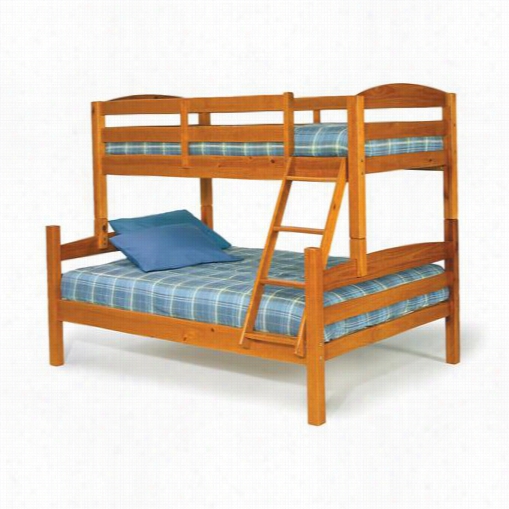 Chelsea Homef Urniture 3641000 Twin / Fu Ll Bunk Bed In Honey