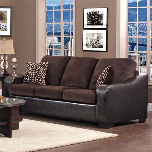 Chelsea Home Furniture 4 27900-01-s Kappa Sofa In Jefferson Chocolate/explosion Coffee