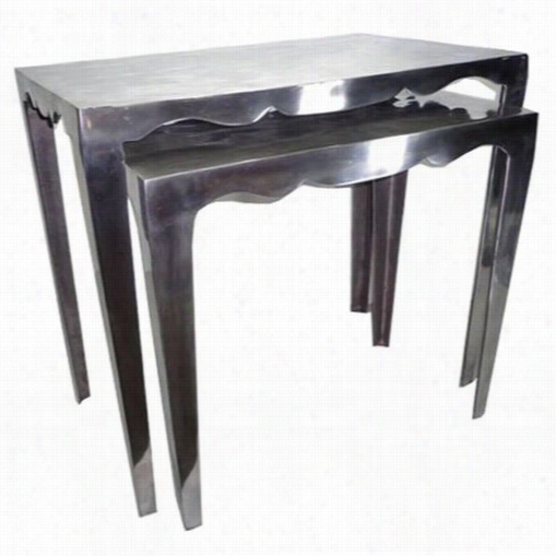 Coasf To Caost 63111 Towt Ier Nesying Table In Aluminum