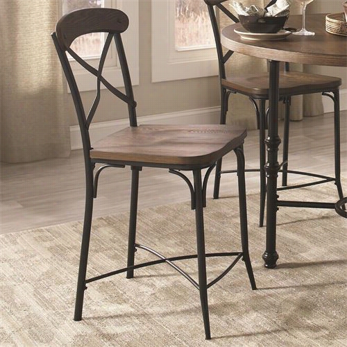 Coaster Appendages 10569 Mmojticello X Back Counter Height Stool