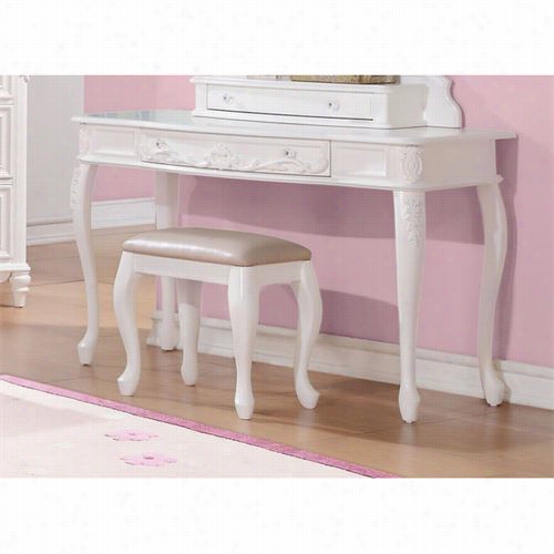 Coasterf Urniture 400726 Carolnie Vanity Desk In Pale Painted