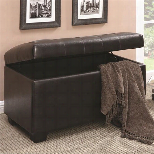 Coaster Furniture 5009 Stroage Button-tufted Storage Ottoman