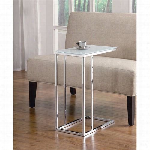 Coaster Furniture 9-0250 Snack Table With Glass Top In Chrome