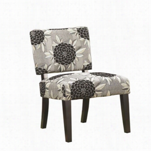 Coaster Furniture 902050 Aacccent Chair With Big Flowerw