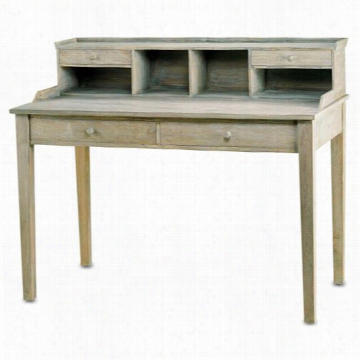 Currey And Company  3097 Meacham Desk In Distressed Truffle