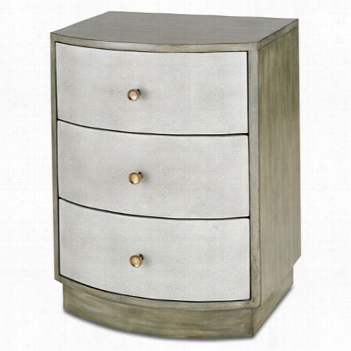 Currey And Company 3242 Finn Night Stand In Oyster