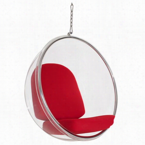 East End Imports Eei-111-red Ring Chair Wirh Re Pillows