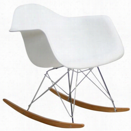 Eawt End Imports Eei-147-whi Plasti C Moded Rocking Chair In White