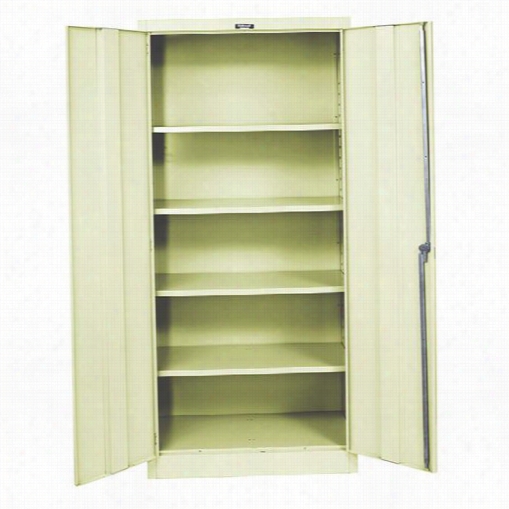 Hallo Well 415s18a 36w"" X 18d"" X 72h"" 400 Series Ssingle Tieer Double Solid Door 1-wide Assembled Stationary Storage Cabinet