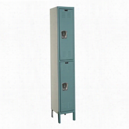 Hallowell U1258-2a 12""w X 15""d X 78""h Double Tier 1-wide Assembled Premium Locker