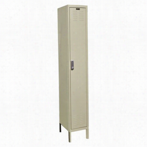 Hallowell Uel1288-1a-pt 12""w X 18""d X 78""h Single Tier 1-wide Assembled Digitech Electronic Locker In Parchment