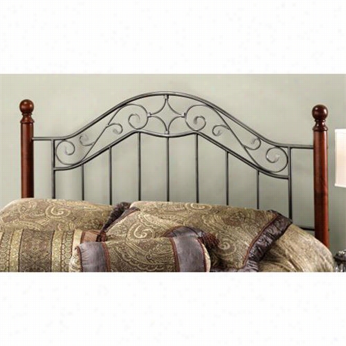 Hillsdale Furniture 1392hfq Martin Ofull/queen Headboard In Smoke Ile And Cherry- Rails Not Included