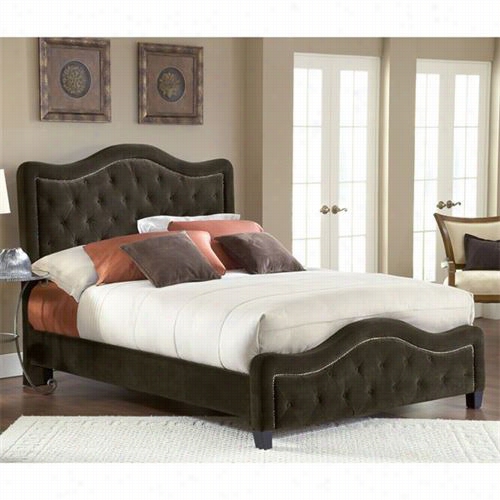 Hillsdale Furniture 1554bqrt Trieste Queen Fabric Bed Set In Chocolate